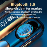 F9 Wireless Bluetooth Headphones Tws Waterproof Earbuds Stereo Earphones Led Display Headset Large Capacity Charging Case New