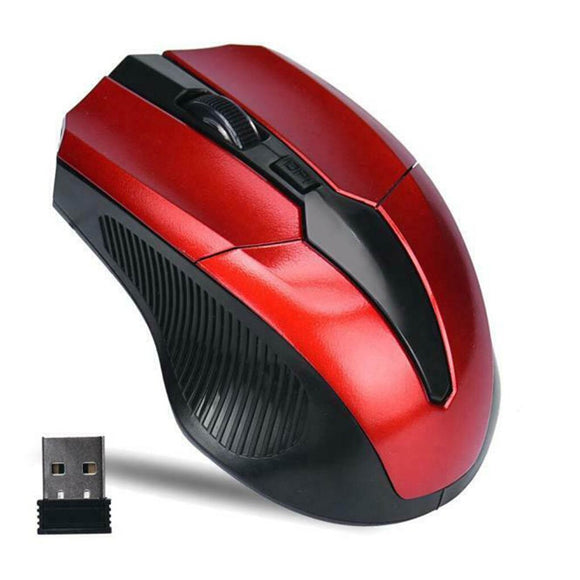 A red and black My Store computer mouse, perfect for gadget enthusiasts, featuring a convenient USB cable.
