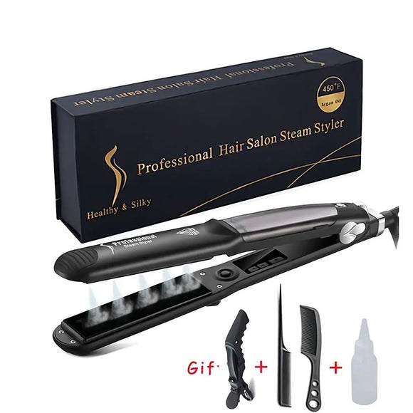 Hair Straightener Professional 6 Gear Temperature Hair Curler Steam Flat Iron Hair Straightening Tourmaline Ceramic Hair Styling