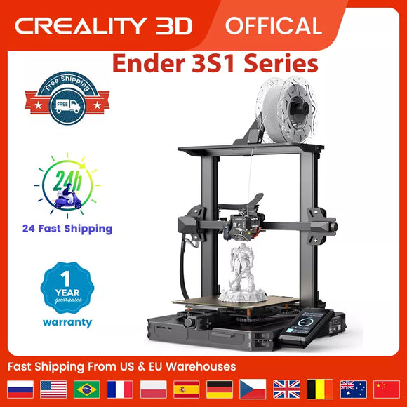 CREALITY 3D Printer Ender-3 V2/Ender-3 S1/Ender-3 S1 PRO/3S1 PLUS Stepper Drivers Color Lcd Carborundum Glass Bed 3D Printer