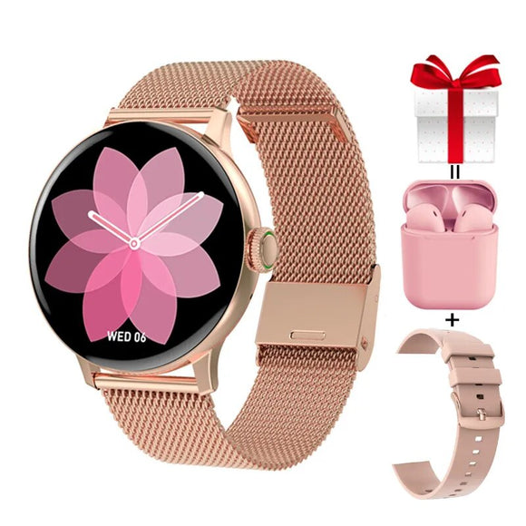 Smart Watch Supports Hebrew Waterproof IP68 Women's Wristwatch 2021 Answer Call Whatsapp Notification Remote Music Smartwatch