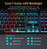 Gaming keyboard Gamer keyboard with backlight USB 104 Rubber keycaps RGB Wired Ergonomic Russian keyboard For PC laptop